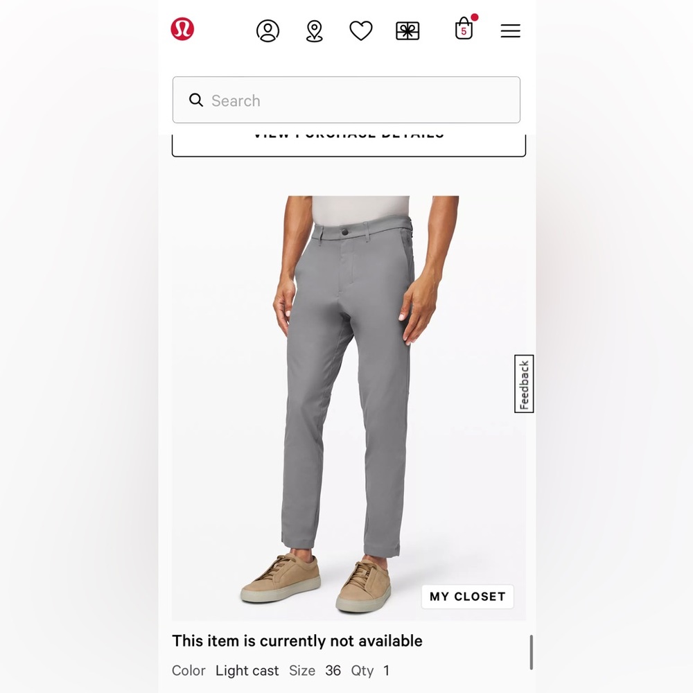 Lululemon commission classic fit